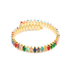 Pulsera con Cristal Multicolor acabado oro 18k - Nex