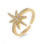 Anillo acabado en oro amarillo 18k