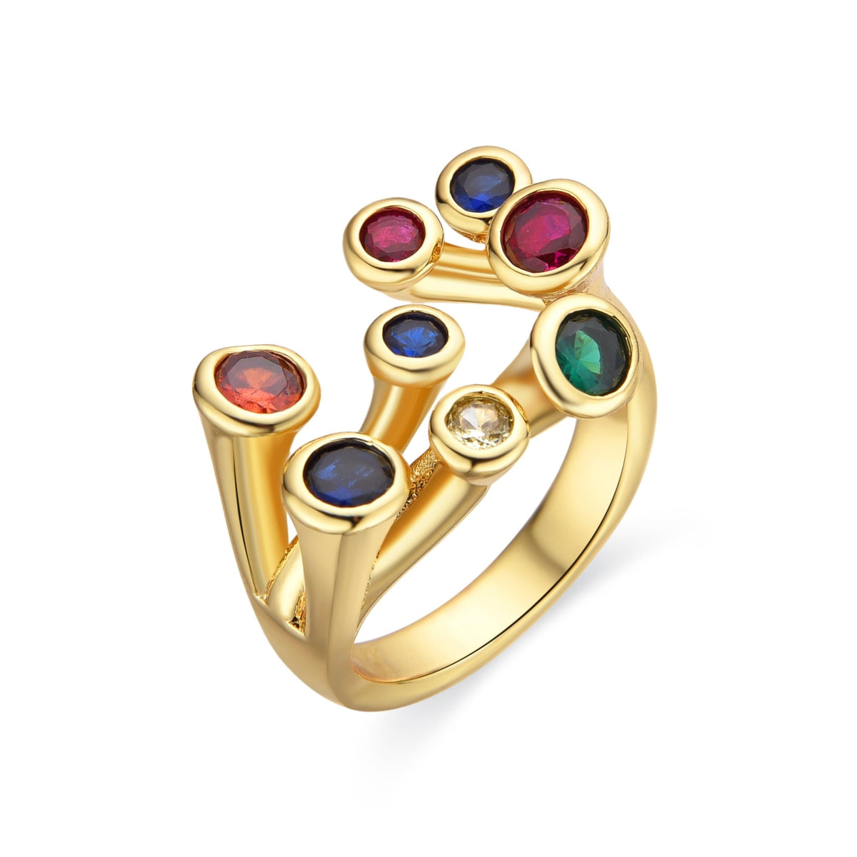 Anillo con Lacado Negro acabado oro 18k - Yter - La Petite Sophie