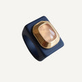 Anillo mujer azul marino con cuarzo rosa - La Petite Sophie