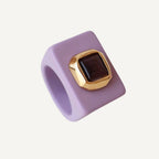 Anillo mujer color lavanda con selenita - La Petite Sophie