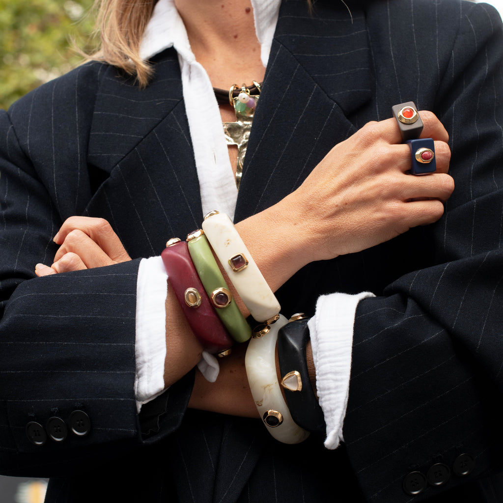 Anillo mujer marrón y aventurina