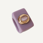 Anillo mujer mora con selenita - La Petite Sophie