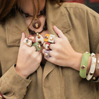 Anillo para mujer color moka ojo tigre - La Petite Sophie