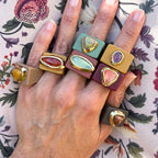 Anillo para mujer color moka ojo tigre - La Petite Sophie