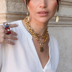 Collares cortos mujer CHAINET Moneda