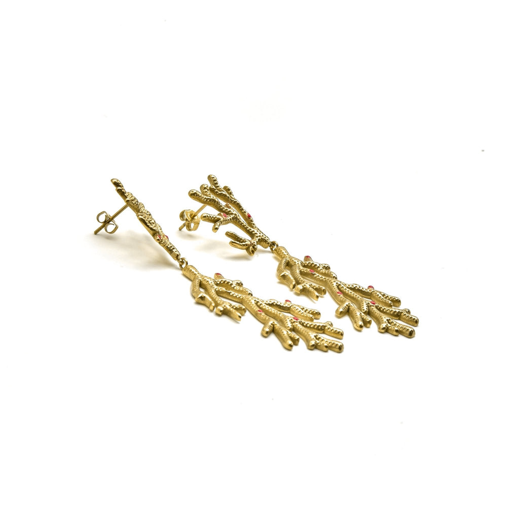 Pendientes acabado oro 18k - Ikuzol - La Petite Sophie