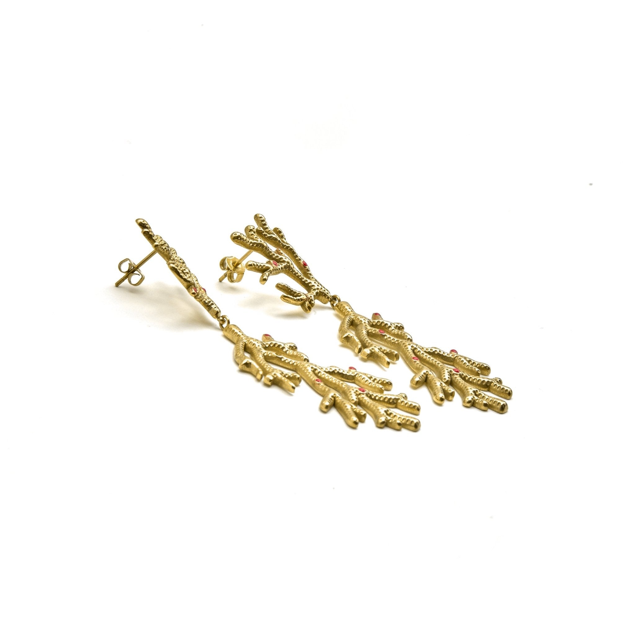 Pendientes acabado oro 18k - Ikuzol - La Petite Sophie
