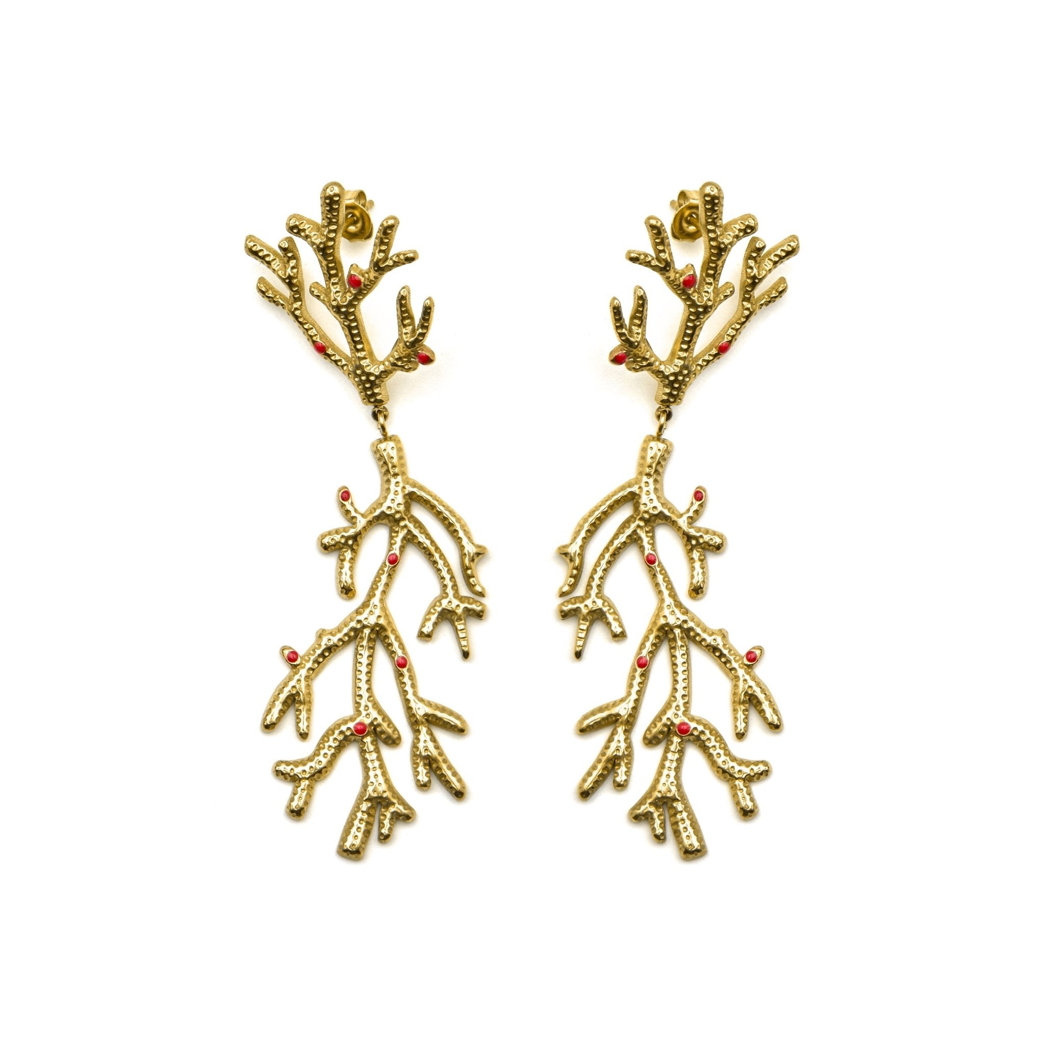 Pendientes acabado oro 18k - Ikuzol - La Petite Sophie