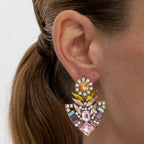 Pendientes con Cristal Multicolor acabado oro 18k - Aphuat - La Petite Sophie