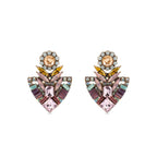 Pendientes con Cristal Multicolor acabado oro 18k - Aphuat - La Petite Sophie