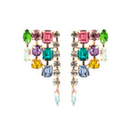 Pendientes con Cristal Multicolor acabado oro 18k - Shamwa - La Petite Sophie