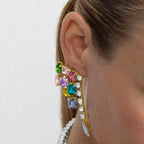 Pendientes con Cristal Multicolor acabado oro 18k - Shamwa - La Petite Sophie