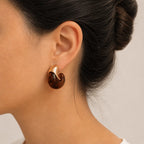 Pendientes Mahi ámbar