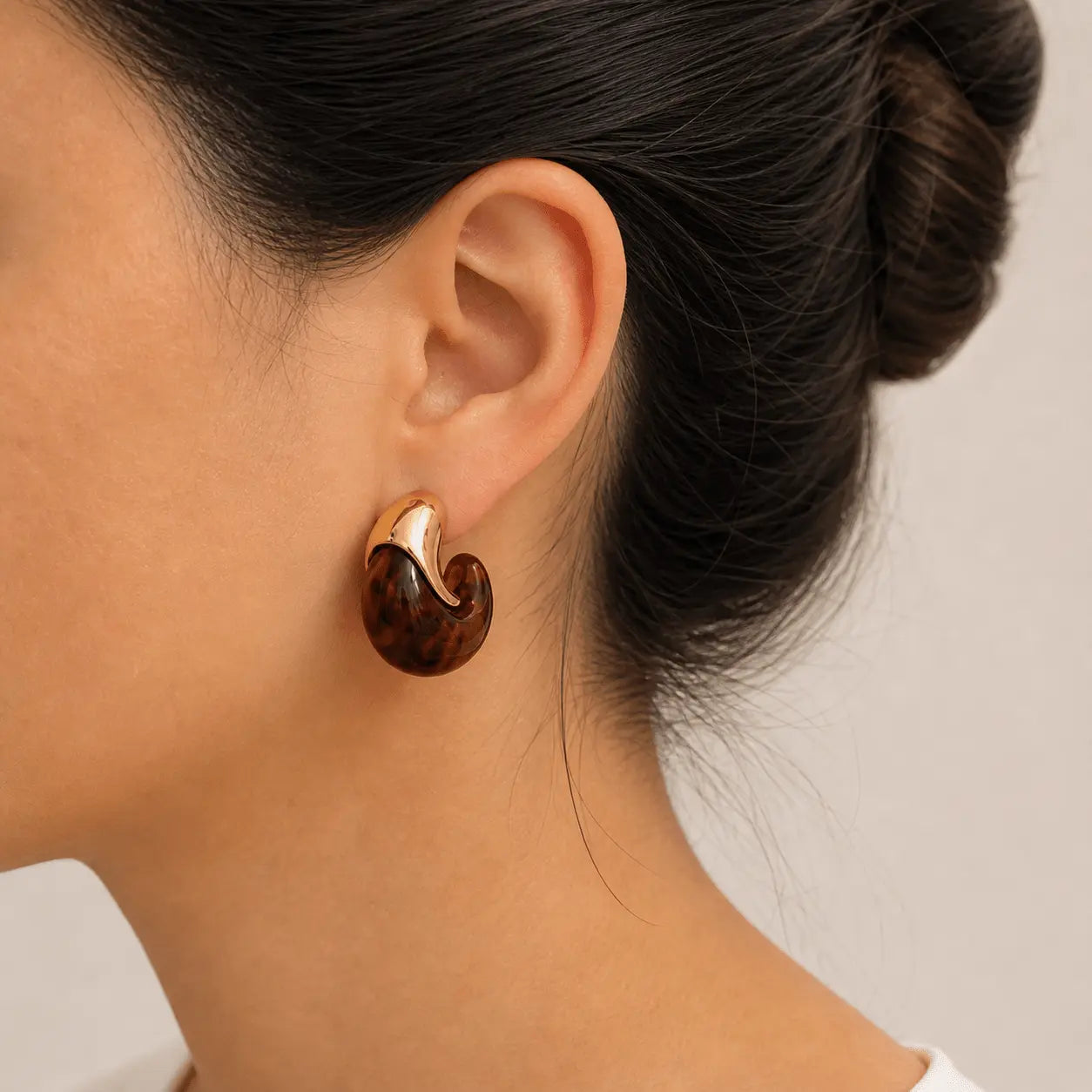 Pendientes Mahi ámbar