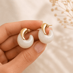 Pendientes Mahi blanco - La Petite Sophie