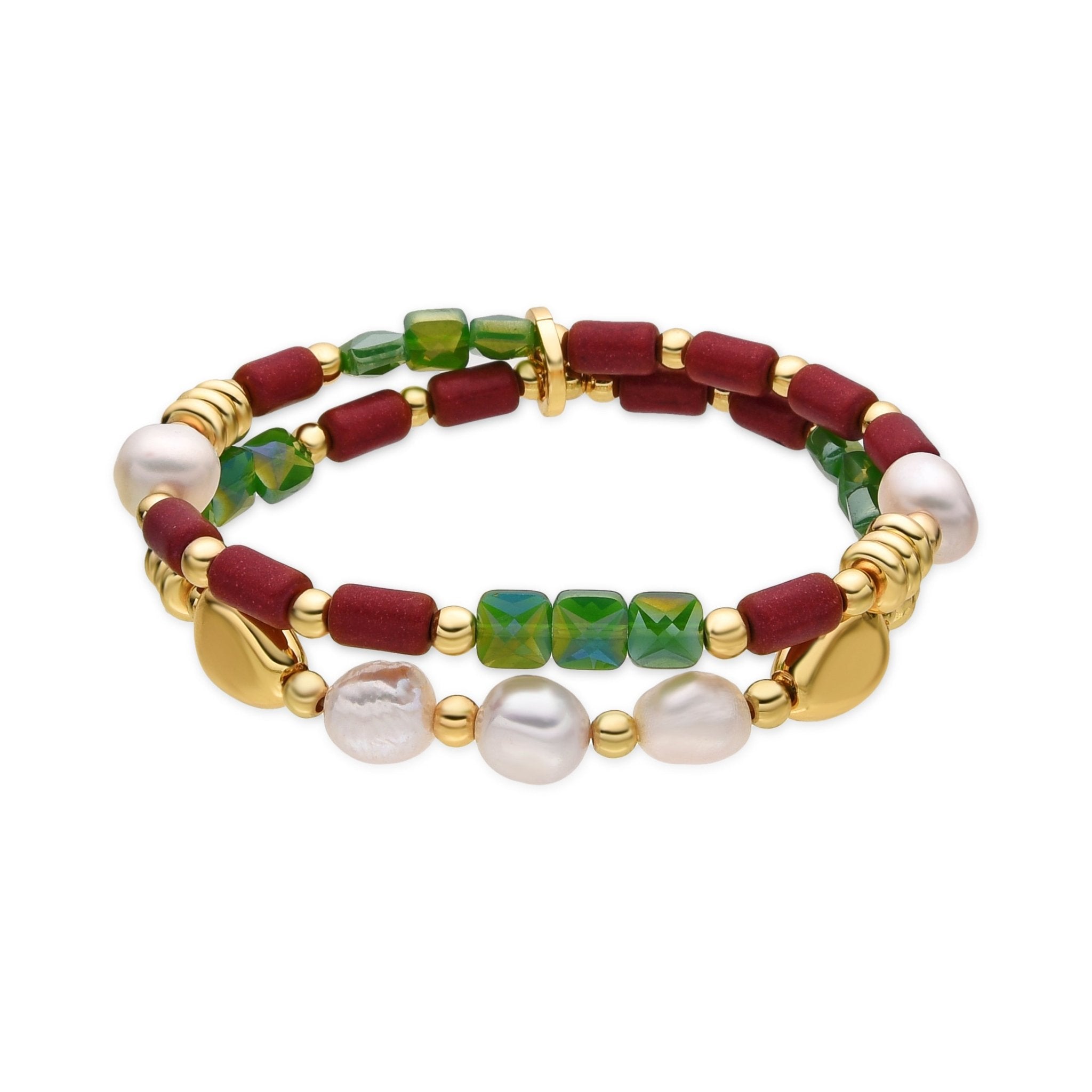Pulsera con Perla Blanca acabado oro 18k - Kany - La Petite Sophie